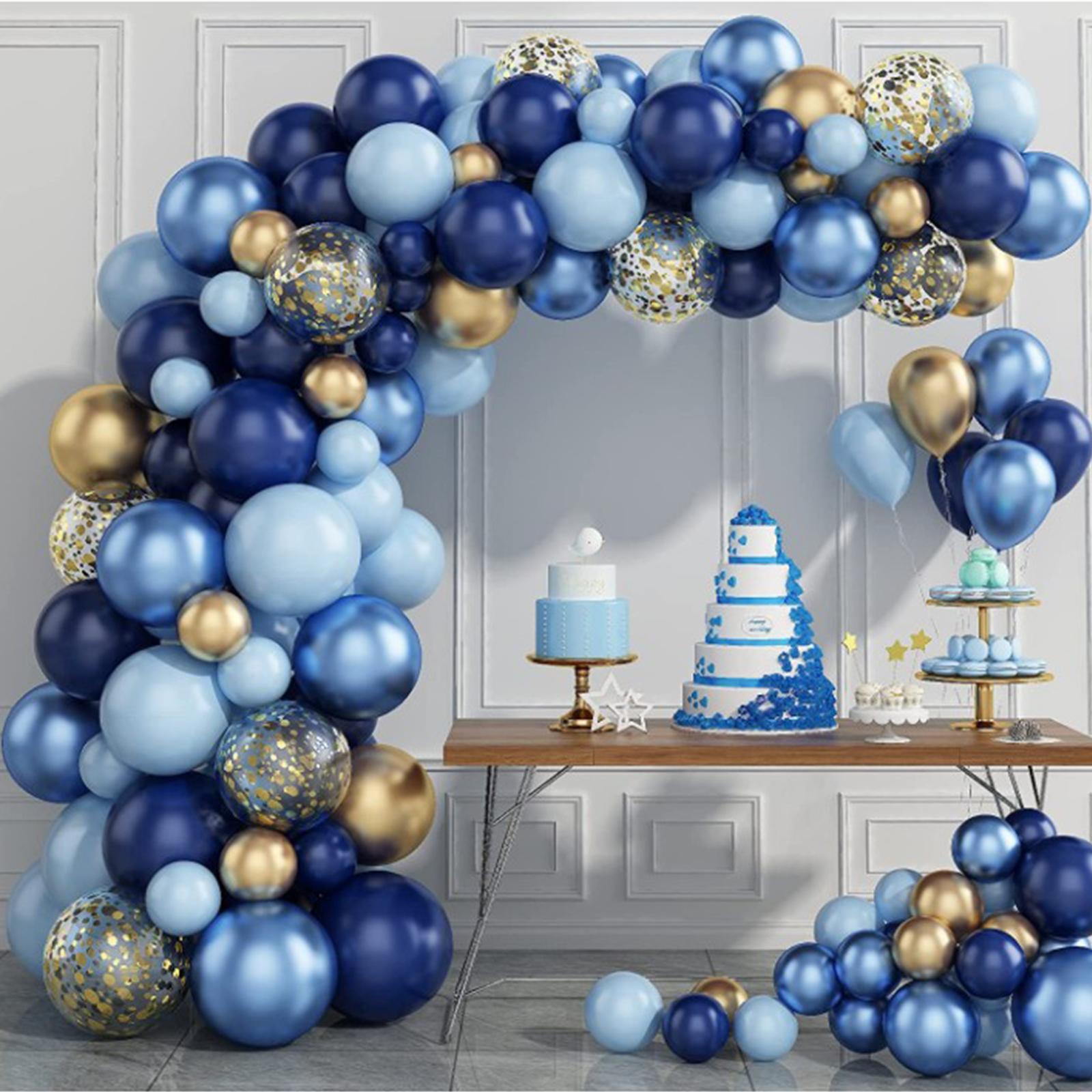 Navy Blue Latex Balloons Garland Arch Kit Photo Props for Birthday Wedding
