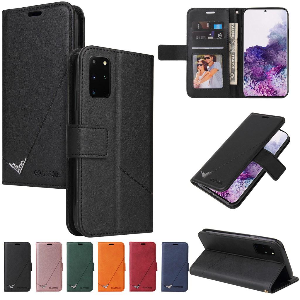 Ốp điện thoại da PC PU cứng dạng ví nắp lật cho Samsung GalaxyS20 Ultra S20 Plus S20+ S20 FE Note10 Note10+ Note9 Note8