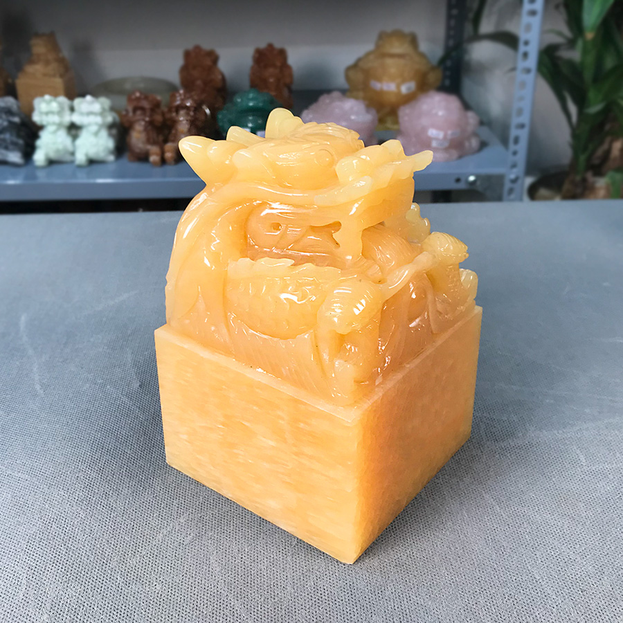Ấn Rồng Phong Thủy Ngọc Hoàng Long