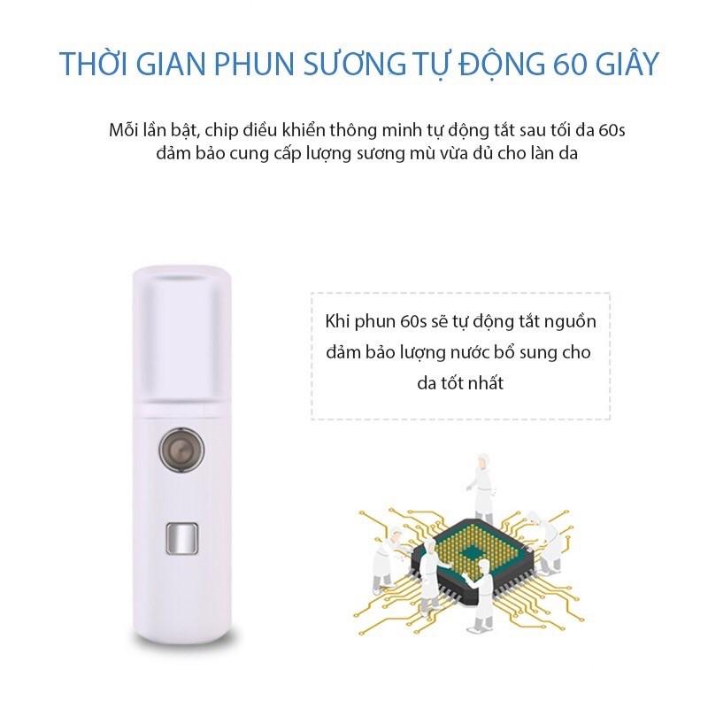 Máy phun sương mini - Máy phun sương tạo ẩm cầm tay tiện lợi với công nghệ hiện đại