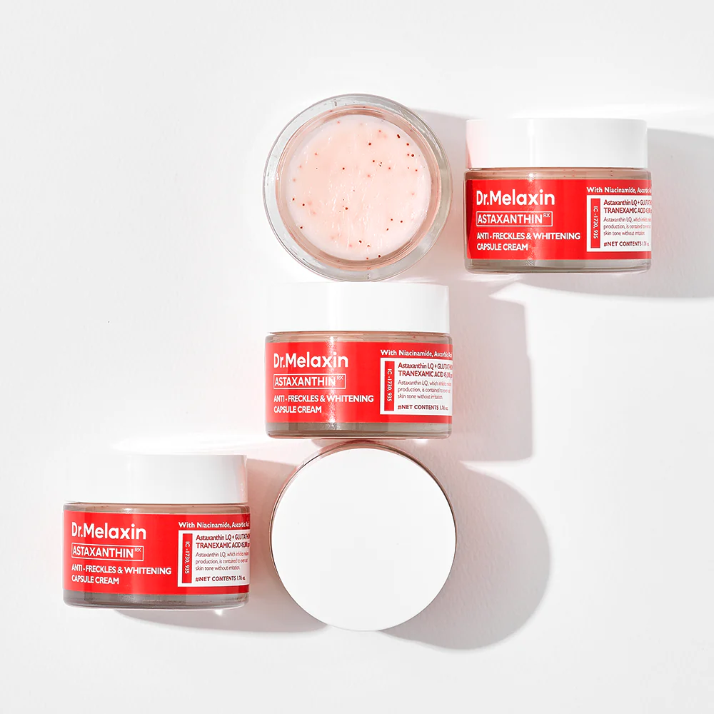 Kem dưỡng Dr.Melaxin Astaxanthin Anti - Freckle &amp; Whitening Capsule Cream 50g (đỏ)
