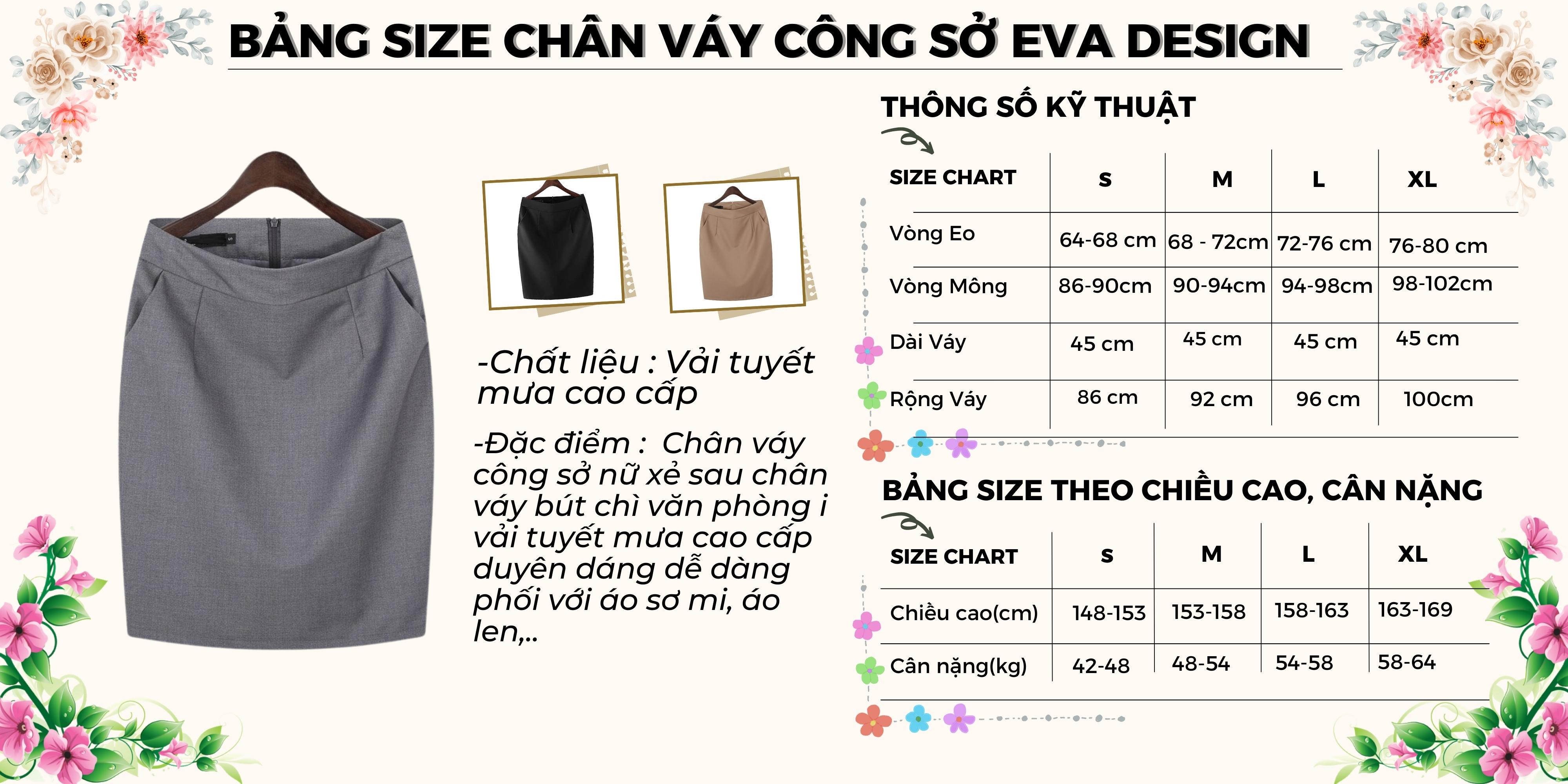 Chân Váy Bút Chì Dài Công Sở Có Túi Tiện Lợi Cạp Cao Hàn Quốc Thiết Kế Cao Cấp Xẻ Sau Màu Đen Xanh Xám Nâu