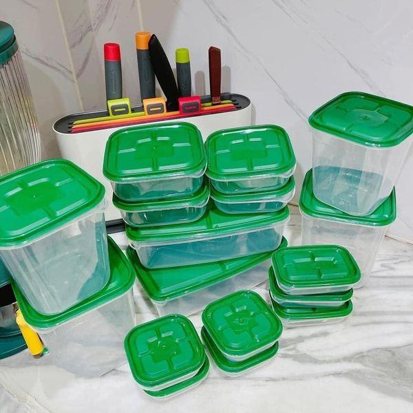 Set 17 hộp đựng thực phẩm có nắp
