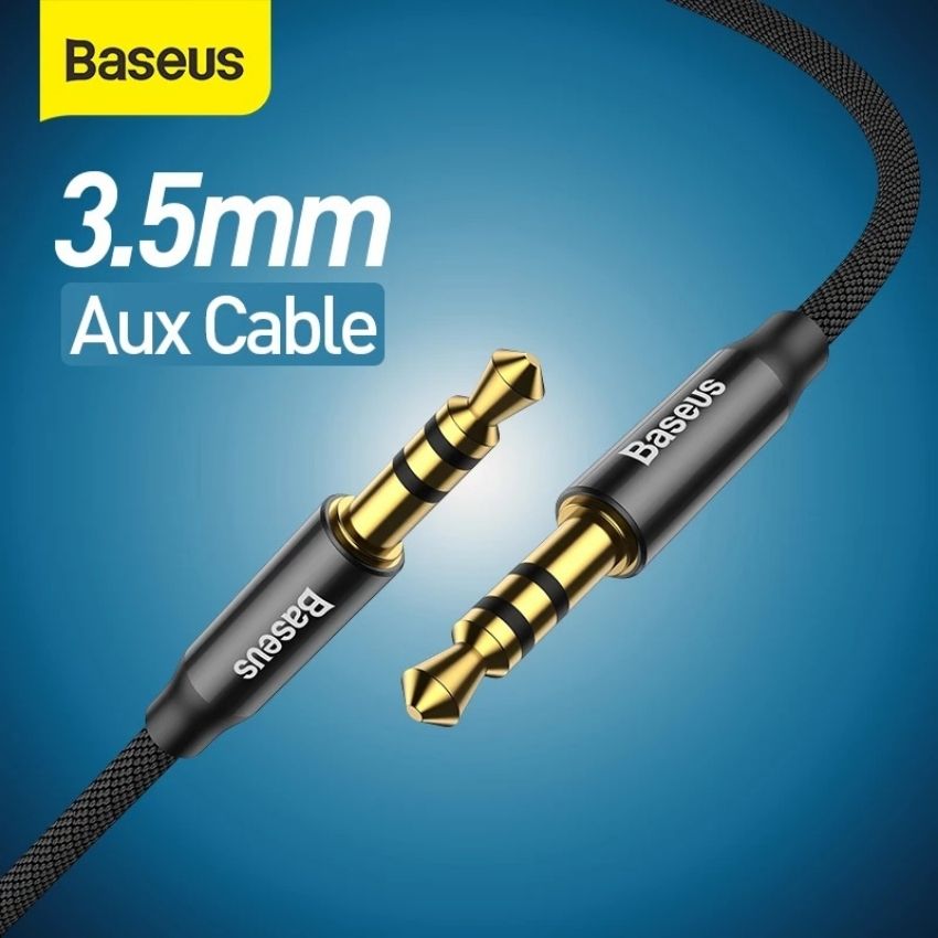 Dây cáp âm thanh chất lượng cao AUX Audio 3.5 Baseus Yiven Audio Cable M30 (Aux Cable 3.5mm Jack Male to Male)- Hàng chính hãng