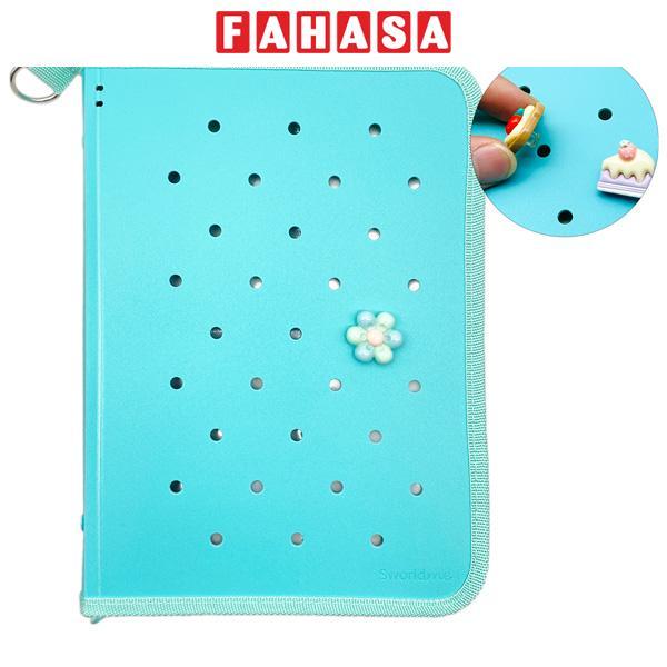 Sổ Tay Sưu Tập A5 - Kèm Charm Kéo Khóa - Sworld BC4222-BU - Blue