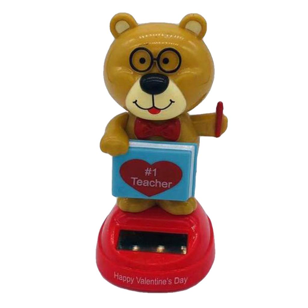 Solar Powered Toy Figure Model Dancing Toy Home Car Decor Xmas New Year Gift