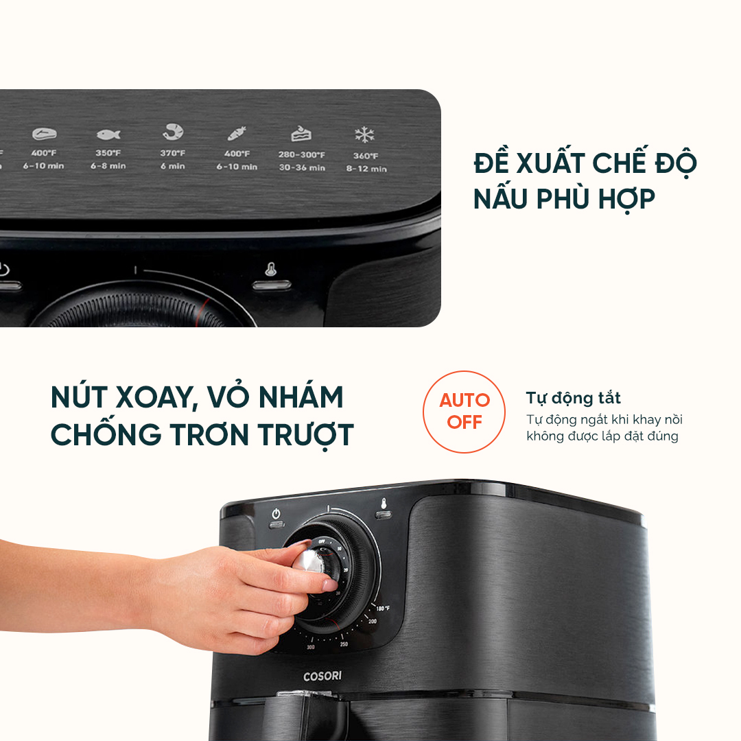 NỒI CHIÊN KHÔNG DẦU COSORI CO158- AF/5.5L- HÀNG CHÍNH HÃNG