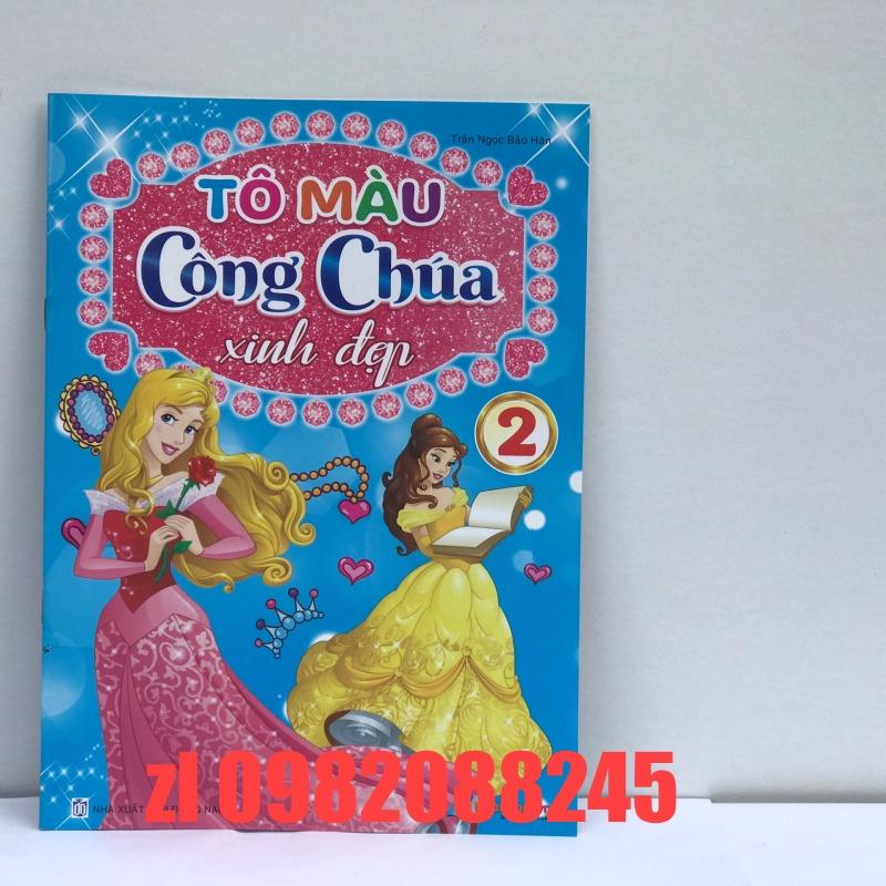 tập tô màu cong chúa xinh đẹp