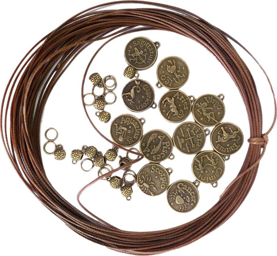 1 Mặt Dây Chuyền Hạt Dây Quyến Rũ Cho Diy 12 Chòm Sao Vòng Tay Vòng