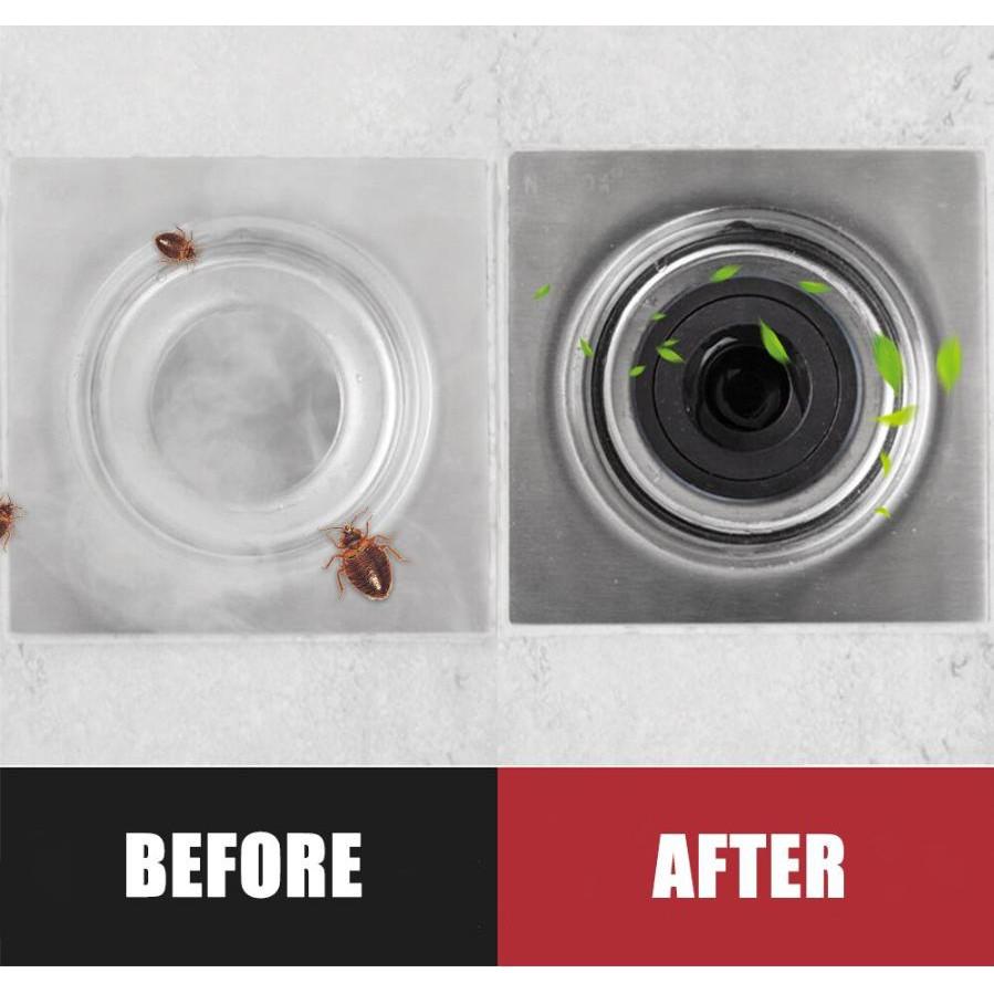 Chặn mùi hôi cống, côn trùng lưới ABS + Silicone Japan - Home and Garden