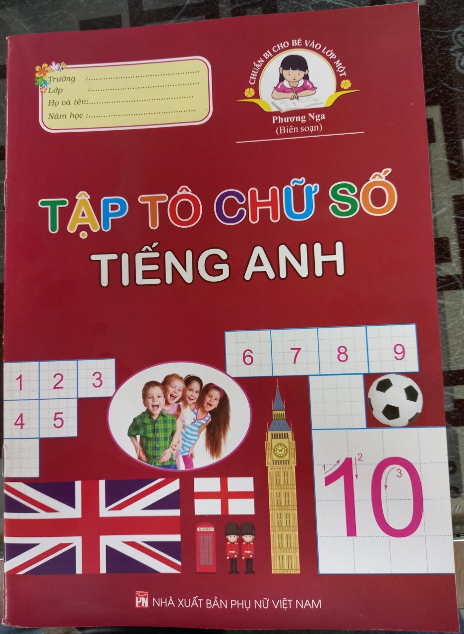 Bộ 5 cuốn tô màu ( chuẩn bị cho bé vào lớp 1, tập tô chữ , tập tô, tập tô chữ tiếng anh....)