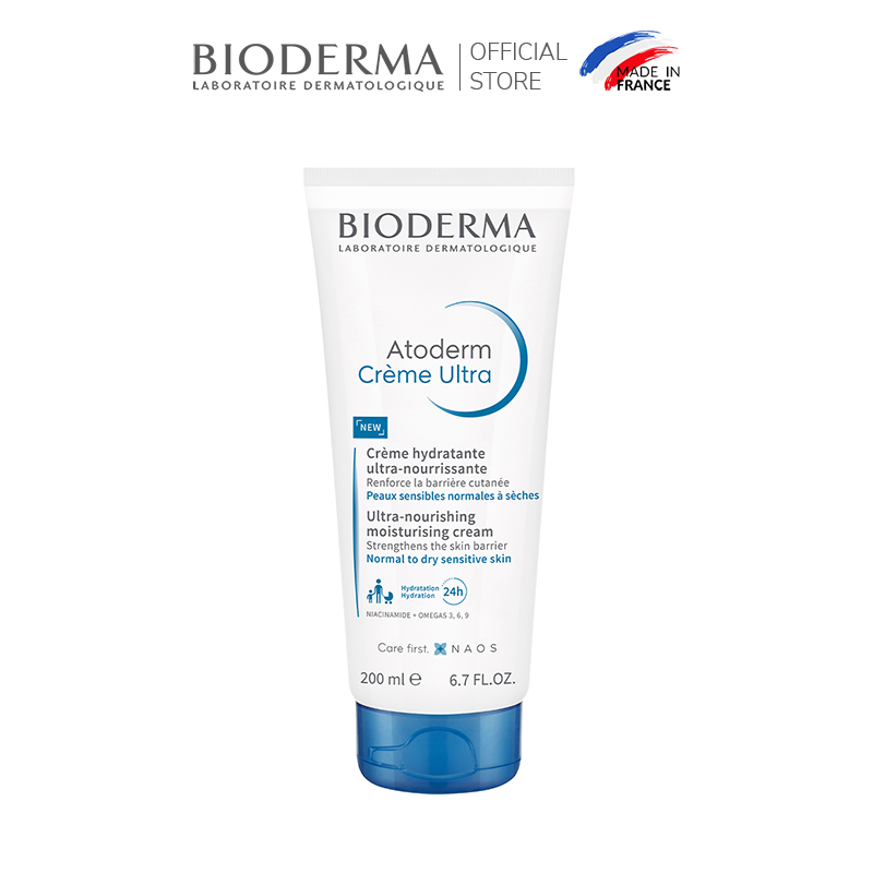 Kem dưỡng ẩm cho da thường và da khô nhạy cảm Bioderma Atoderm Crème Ultra - 200ml