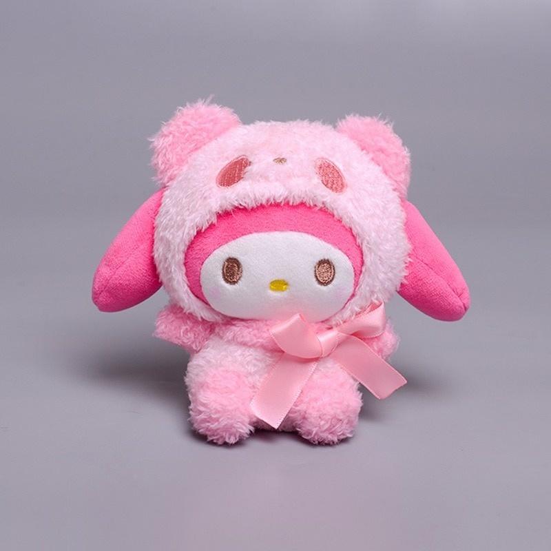 Búp bê nhồi bông hình nhân vật hoạt hình My Melody Kuromi xinh xắn 10cm