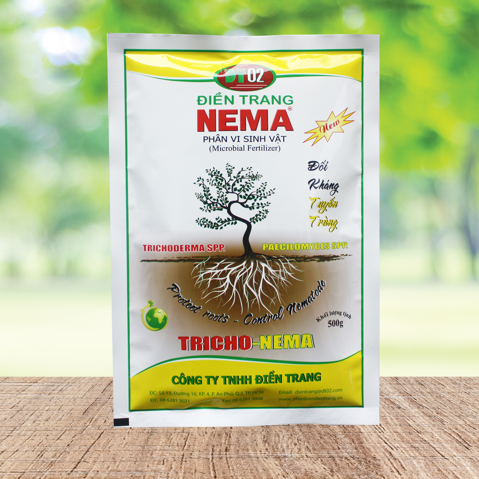 Combo 4 Gói Phân Vi Sinh Vật NEMA 500g, Đối Kháng Tuyến Trùng Và Nấm Bệnh Gây Hại