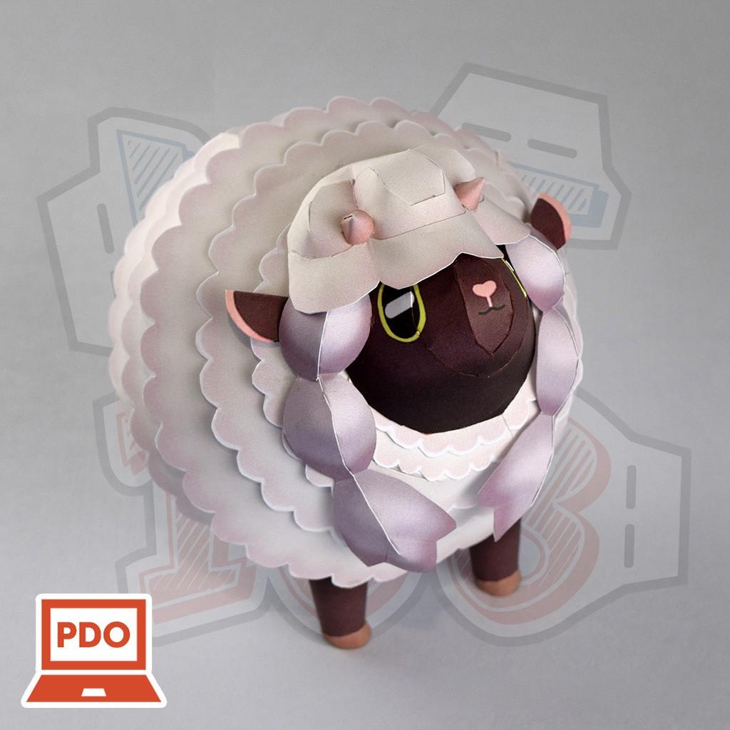 Mô hình giấy Anime Game Pokemon Wooloo