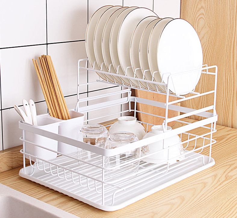 KỆ ĐỰNG CHÉN ĐĨA RÁO NƯỚC MAPLE JOY BLACK 2 TẦNG RÁO NƯỚC