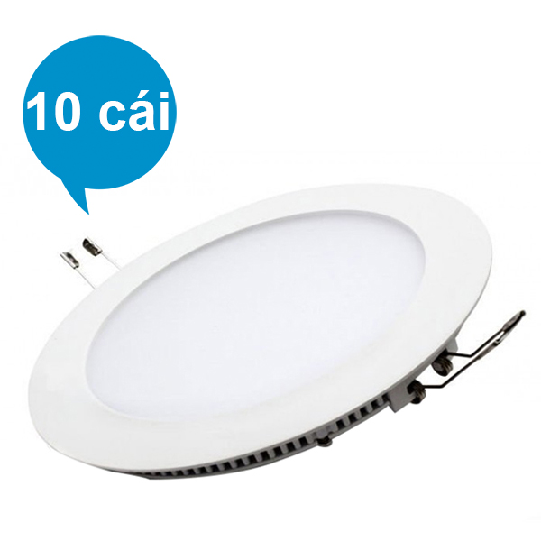 Bộ 10 Đèn LED Âm Trần Suntek 6W (Ánh Sáng Vàng)