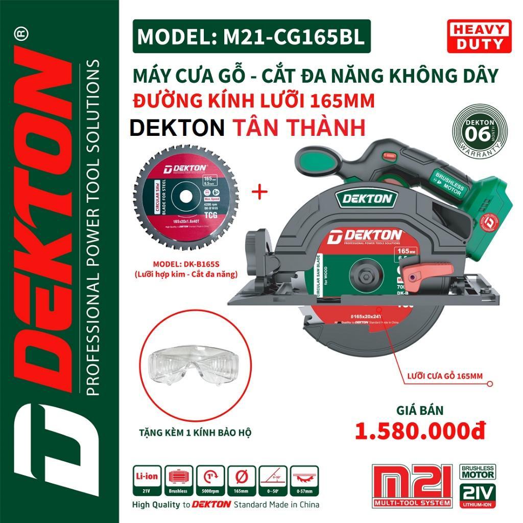 MÁY CƯA GỖ PIN M21- CG165BL DEKTON-HÀNG CHÍNH HÃNG
