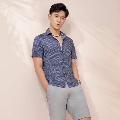 Áo sơ mi Nam ngắn tay Slim fit DGCSelection - SASNCB31M-S