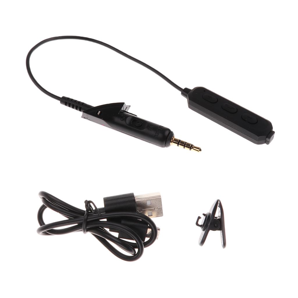 Bluetooth Wireless Adapter Converter + Micro USB Cable for Bose QC2 QC15 QuietComfort Earphones Headphones Black