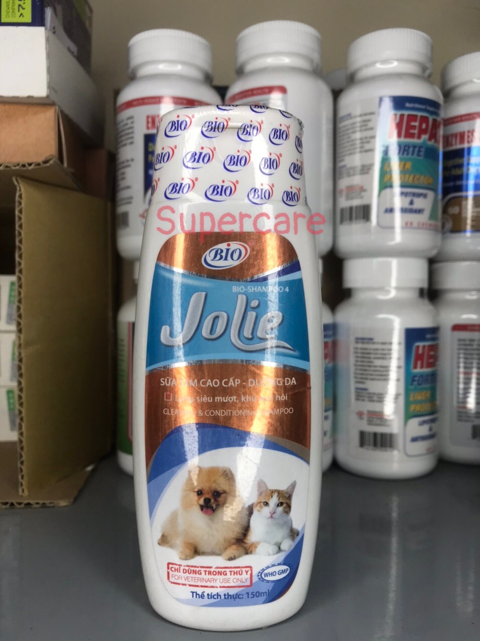 Sữa Tắm Bio Jolie 150ml - Chống Rụng Lông Mượt Lông Chó Mèo