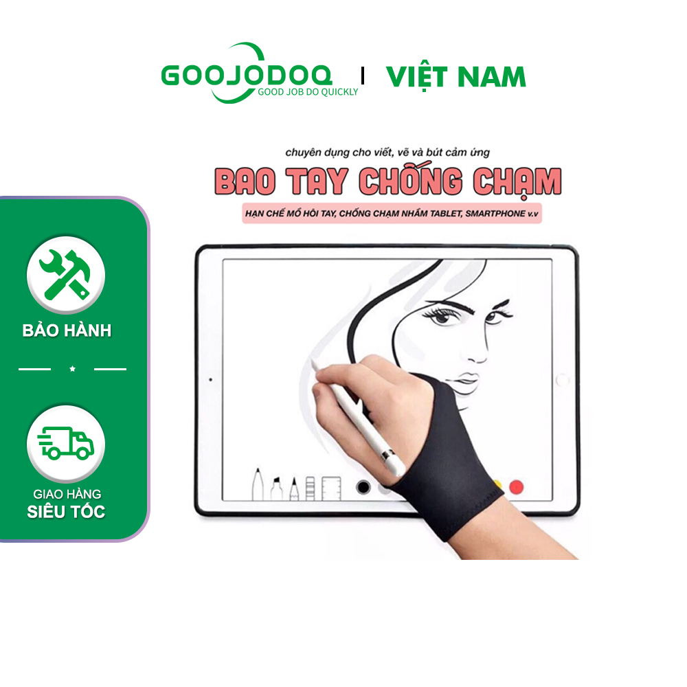 [HÀNG CHÍNH HÃNG GOOJODOQ] EA3040 - Găng tay chống chạm, hỗ trợ chống tì đè dùng kèm bút cảm ứng