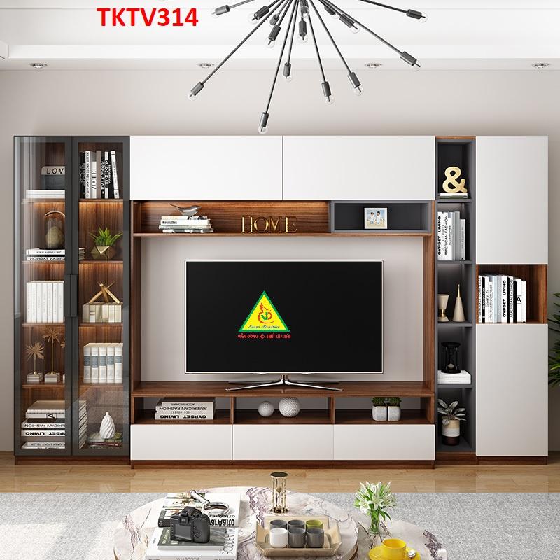 Tủ kệ tivi trang trí phong cách hiện đại TKTV314 - Nội thất lắp ráp Viendong adv