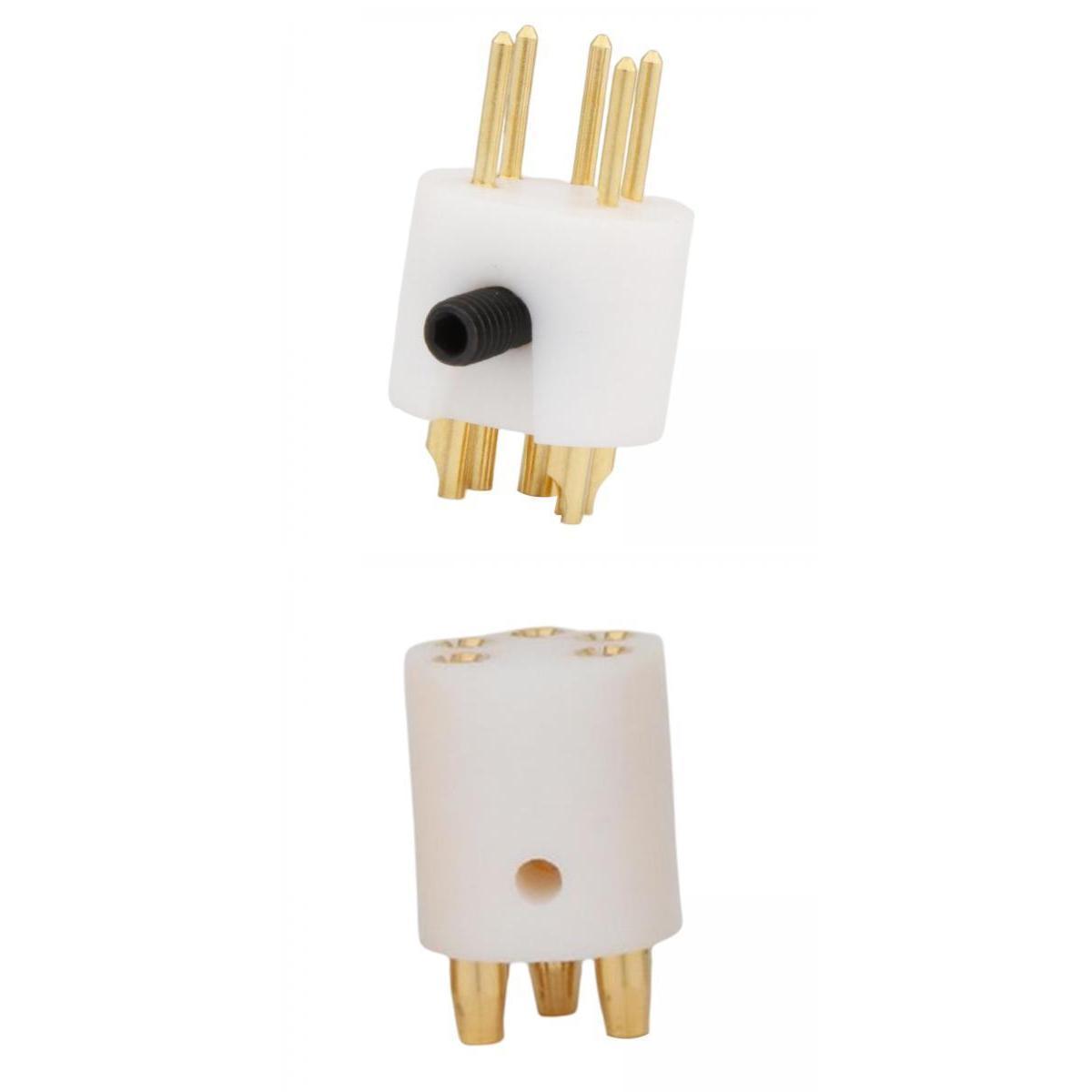 2Pcs 5 Pins Tonearm Plug Male Female Plug Tonearm Connector Din Connector Replacement Accessories for phonograph record Turntable