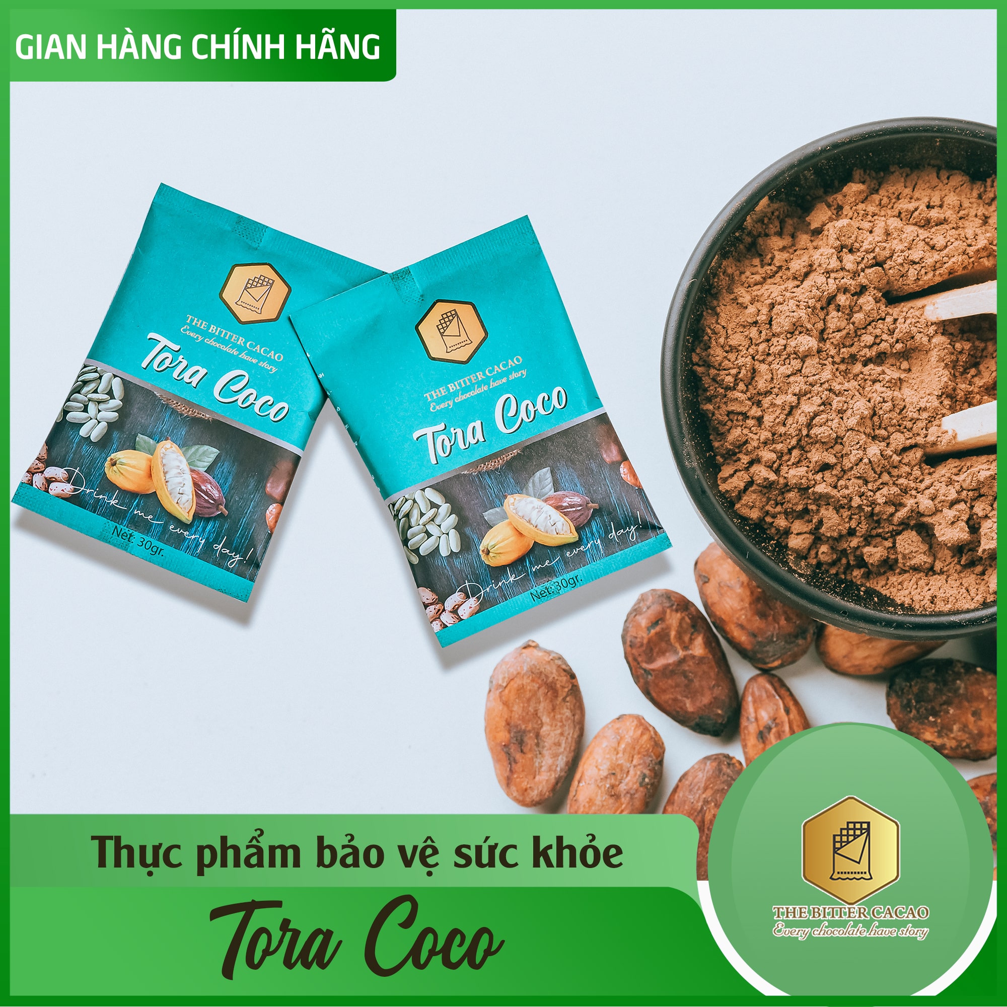 Thực phẩm bảo vệ sức khỏe Tora Coco Tăng Tiết Sữa The Bitter Cacao