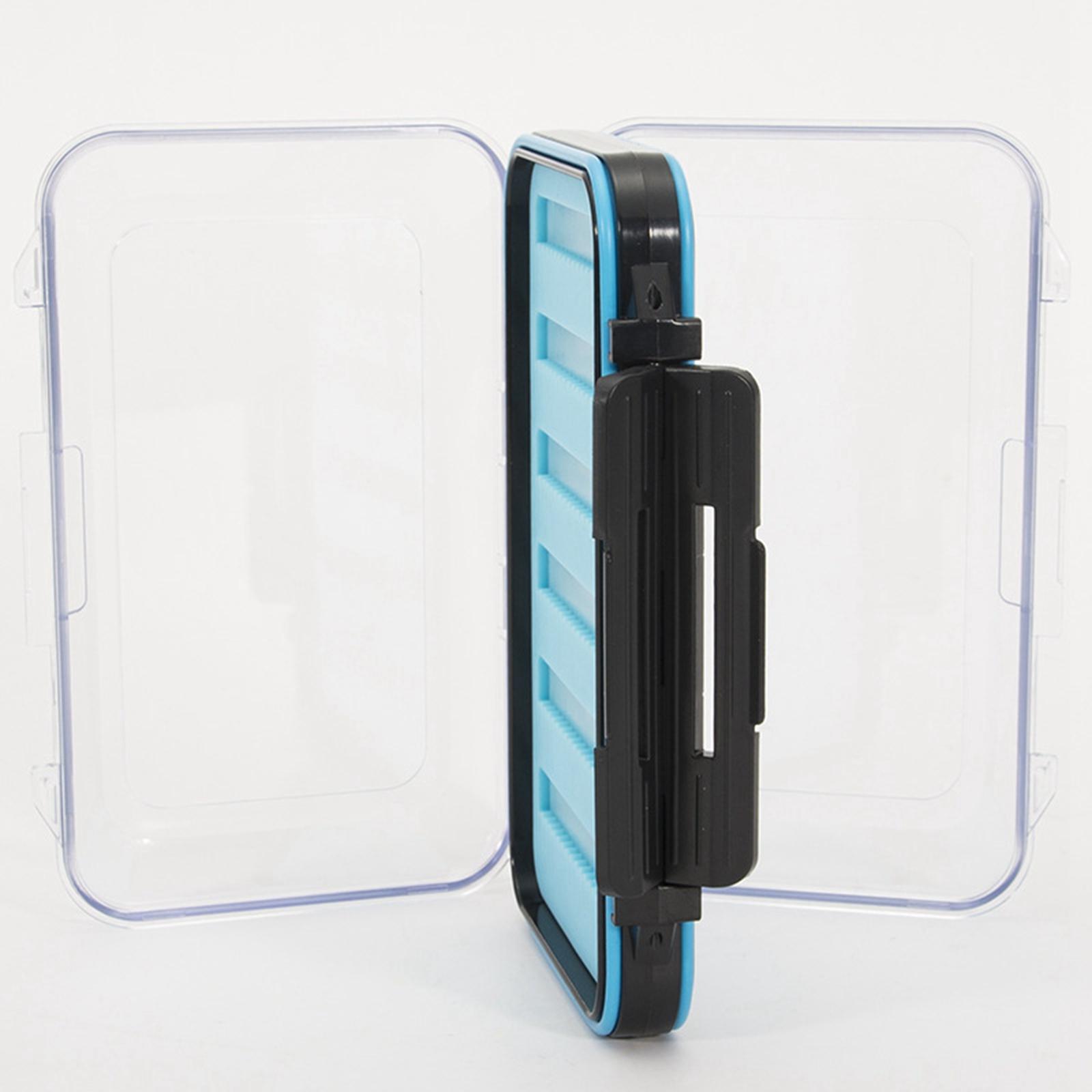 Silicone Fly Fishing Box Double Sided Streamer Flies Container Fishing Lure Hook Tackle Box