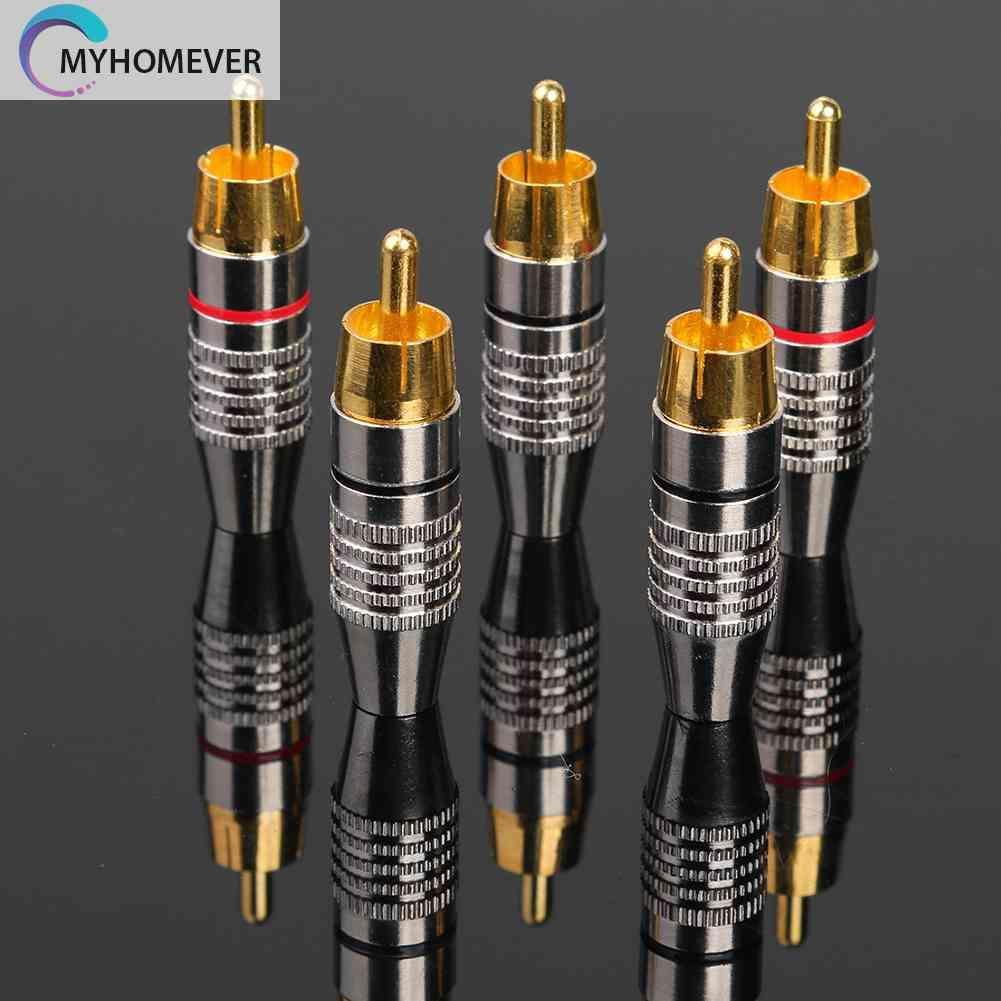 Set 10 Đầu Nối RCA DIY Chuyên Dụng