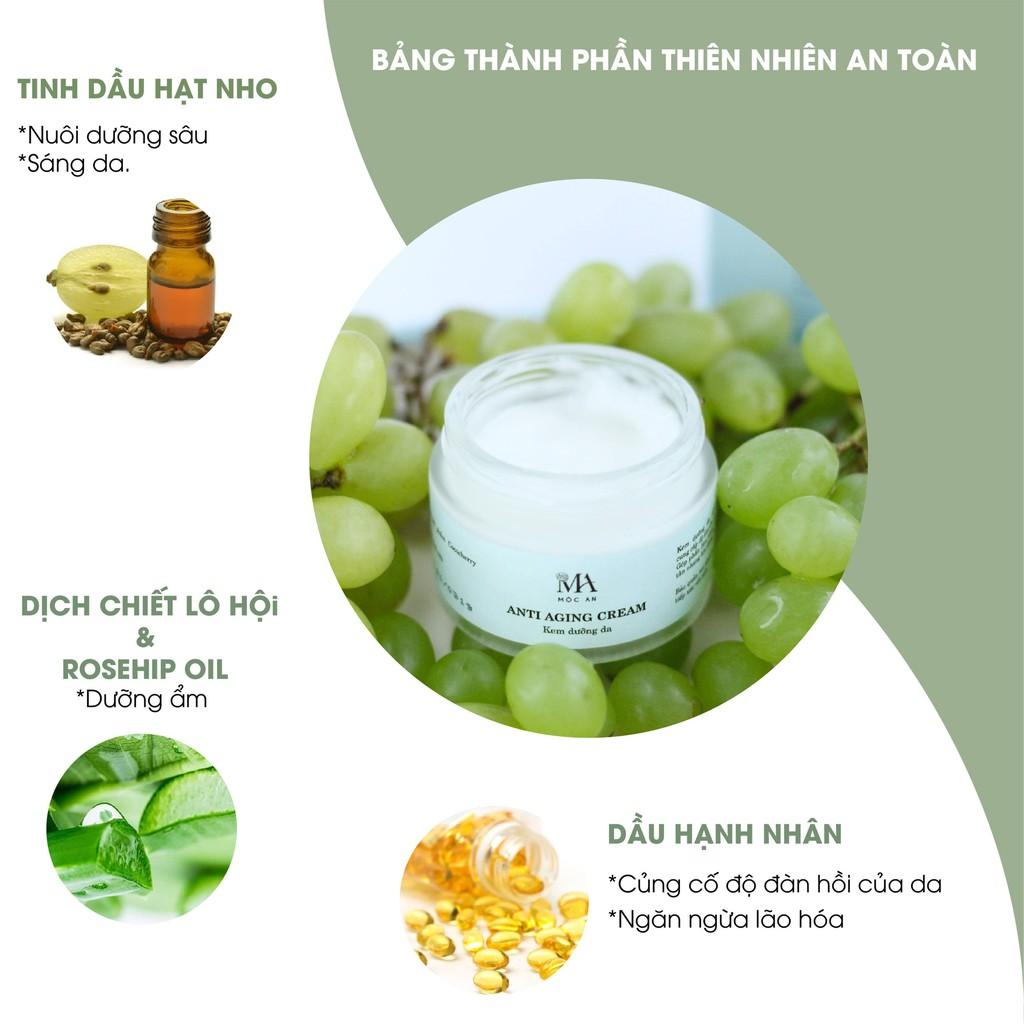 Kem Dưỡng Da Thiên Nhiên Mộc An Anti Aging Cream Giúp Cấp Nước, Tái Tạo Làn Da 50g