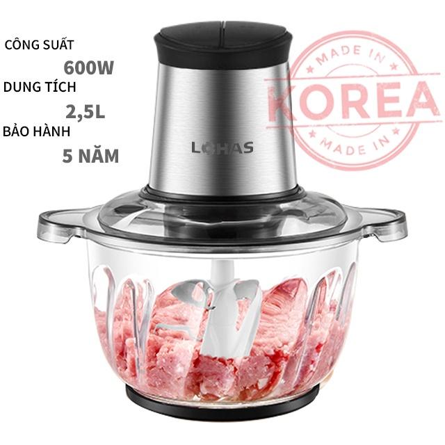 {HÀNG CHÍNH HÃNG] MÁY XAY THỊT 2.5L CÔNG XUẤT 600W HÀN QUỐC LOHAS LS-629