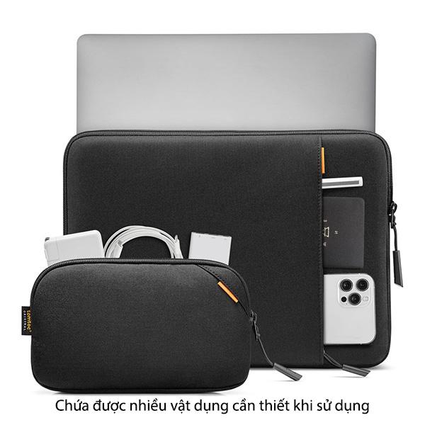 TÚI CHỐNG SỐC TOMTOC 360* PROTECTIVE KÈM TÚI PHỤ KIỆN CHO MACBOOK AIR/PRO 13” khả năng bảo vệ va đập - HÀNG CHÍNH HÃNG