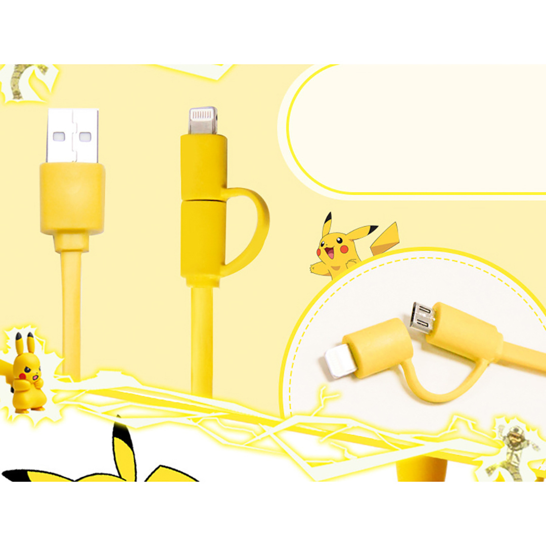 Đầu sạc củ sạc cốc sạc nhanh điện thoại công nghệ Quick Charge 2.0 2.4A hình Pikachu dễ thương đa năng phù hợp với nhiều dòng smartphone