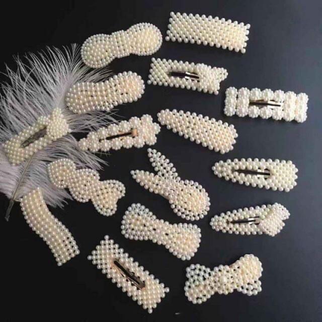 KẸP TÓC ĐÍNH CHÂU NHÂN TẠO Phong Cách Hàn Quốc - QueenStore