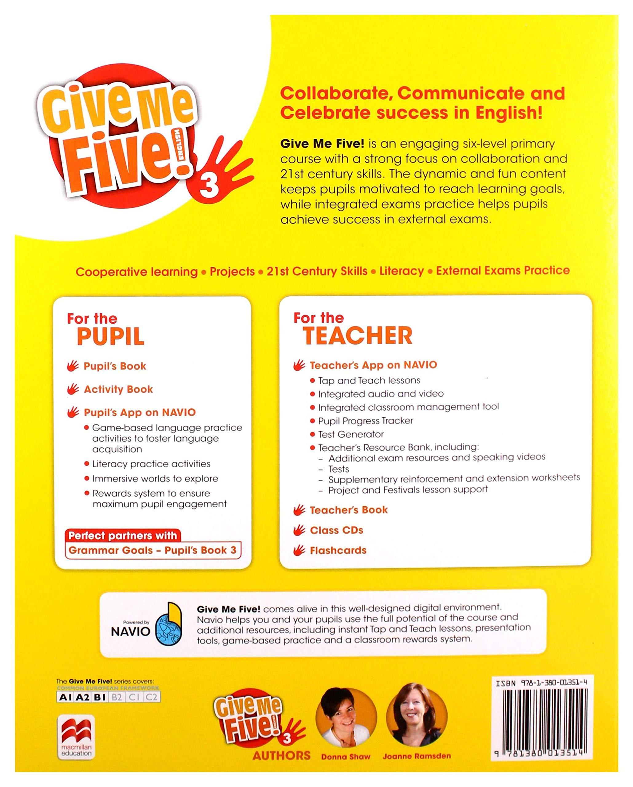 Give Me Five! Level 3 Pupil's Book Pack With Navio App