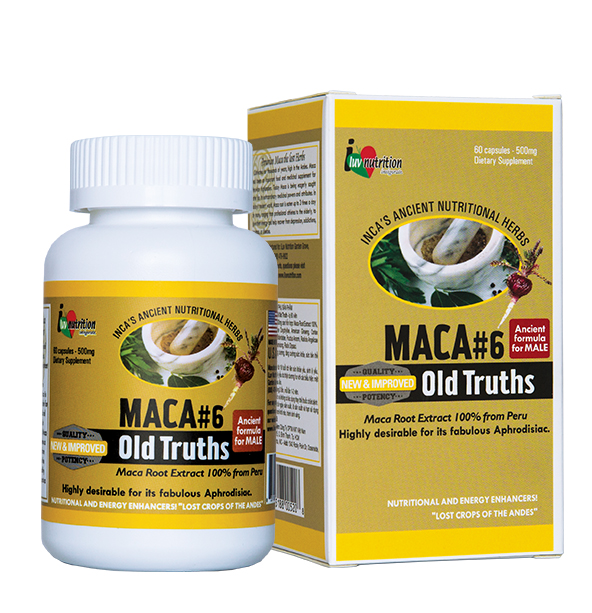 (Hộp 60 viên) Maca 6 Old Truths - Giúp bổ thận, tráng dương, tăng cường sinh lực cho nam