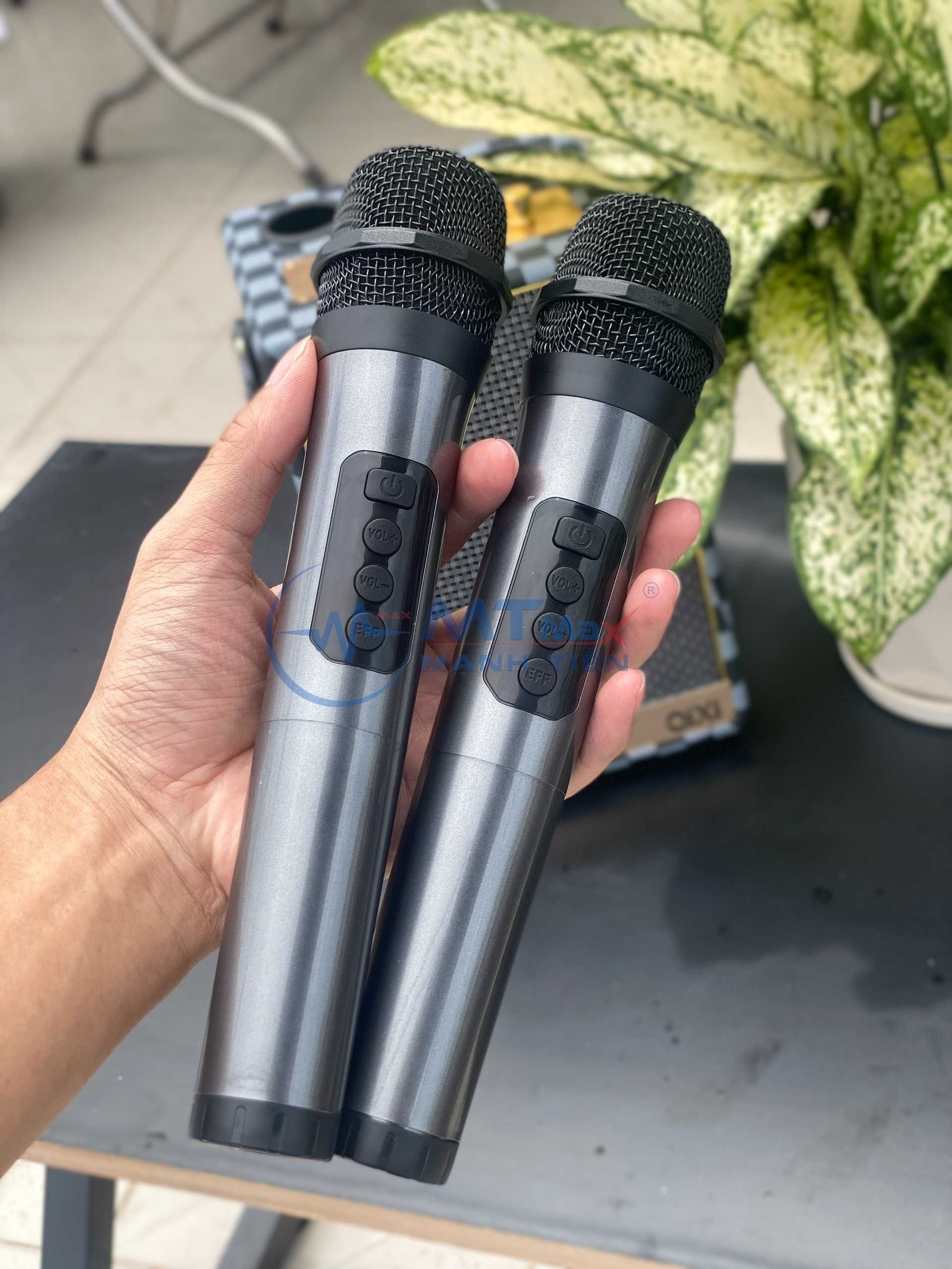 Loa Karaoke Bluetooth Qixi SK2050 - Âm Bass Mượt Mà, Pin 3600mah Và 2 Micro Không Dây Đi Kèm, Đáp Ứng Mọi Nhu Cầu Thưởng Thức Âm Nhạc