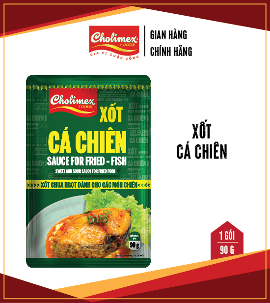 Xốt cá chiên Cholimex gói 90g tiện lợi