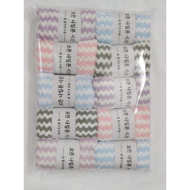 Khăn mặt Hàn Quốc cotton siêu thấm kích thước 30x50cm