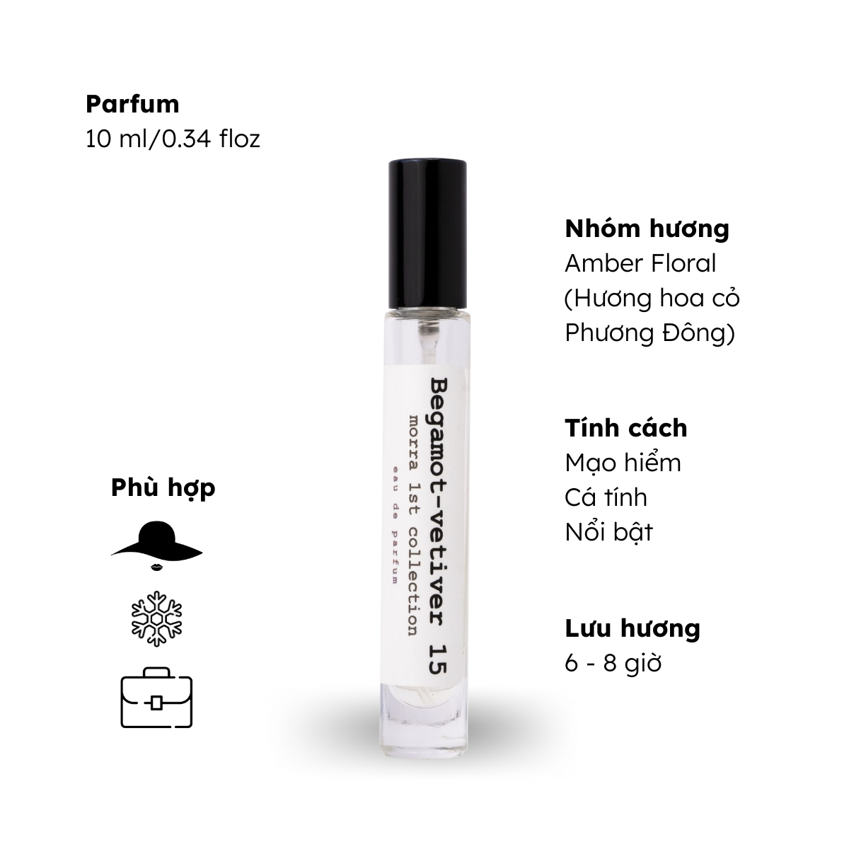 Nước hoa nữ Morra No.92 nguyên liêu nhập Pháp, hương thơm mạo hiểm, cá tính, nổi bật lưu hương lâu - dạng xịt