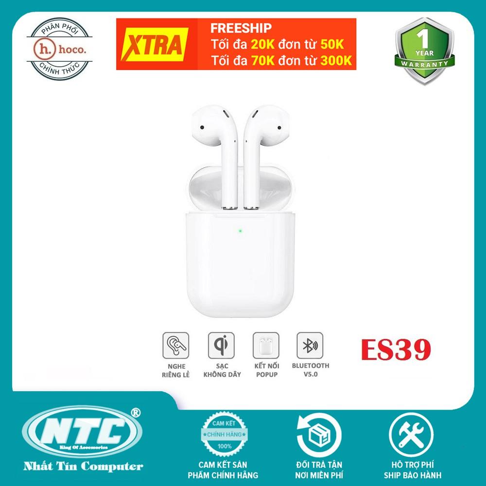 Tai nghe Bluetooth True Wireless dành cho Hoco ES39 Original series V5.0 (Trắng) - Hàng chính hãng