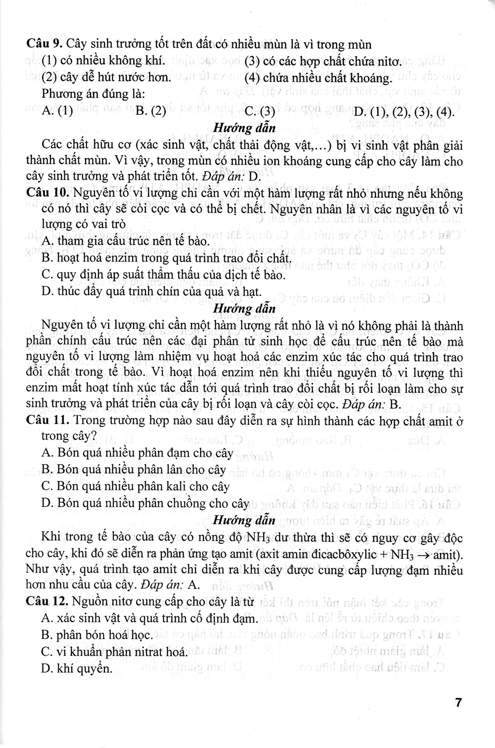 Ngân Hàng Câu Hỏi Trắc Nghiệm Sinh Học - Quyển Hạ + Tặng Phiếu Trắc Nghiệm 40 Câu - HA