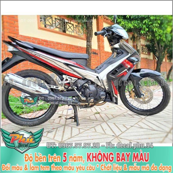 Tem rời Exciter 2010 Đỏ đen
