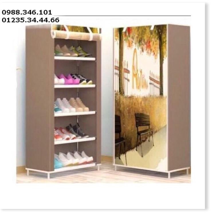 Tủ giày vải 3D 5 tầng