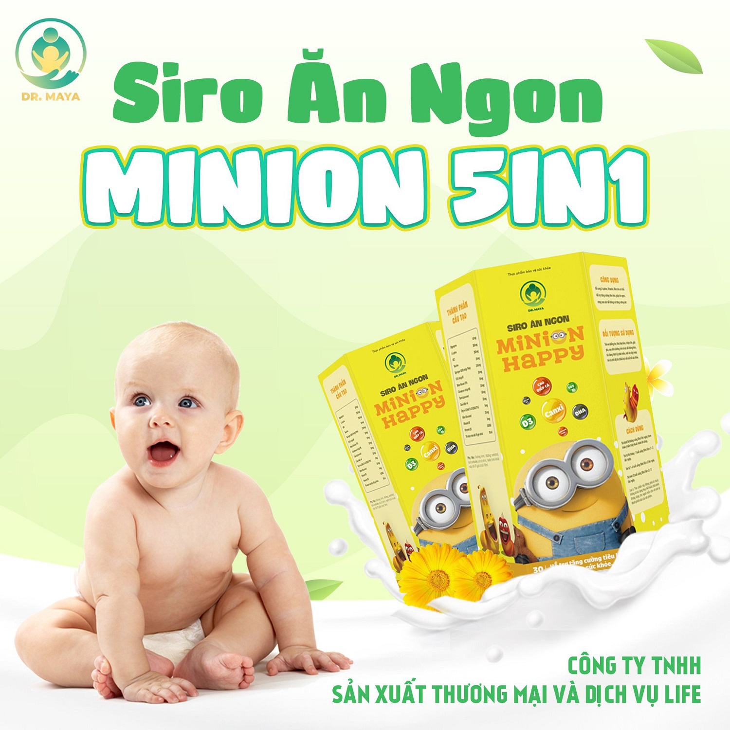 Siro ăn ngon MINION Happy 30 gói - 10ml/gói - Hàng chính hãng - Freeship - T.ố.t nhất cho bé , cung cấp chất dinh dưỡng, giúp bé ăn ngon miệng, tăng cân phát triển