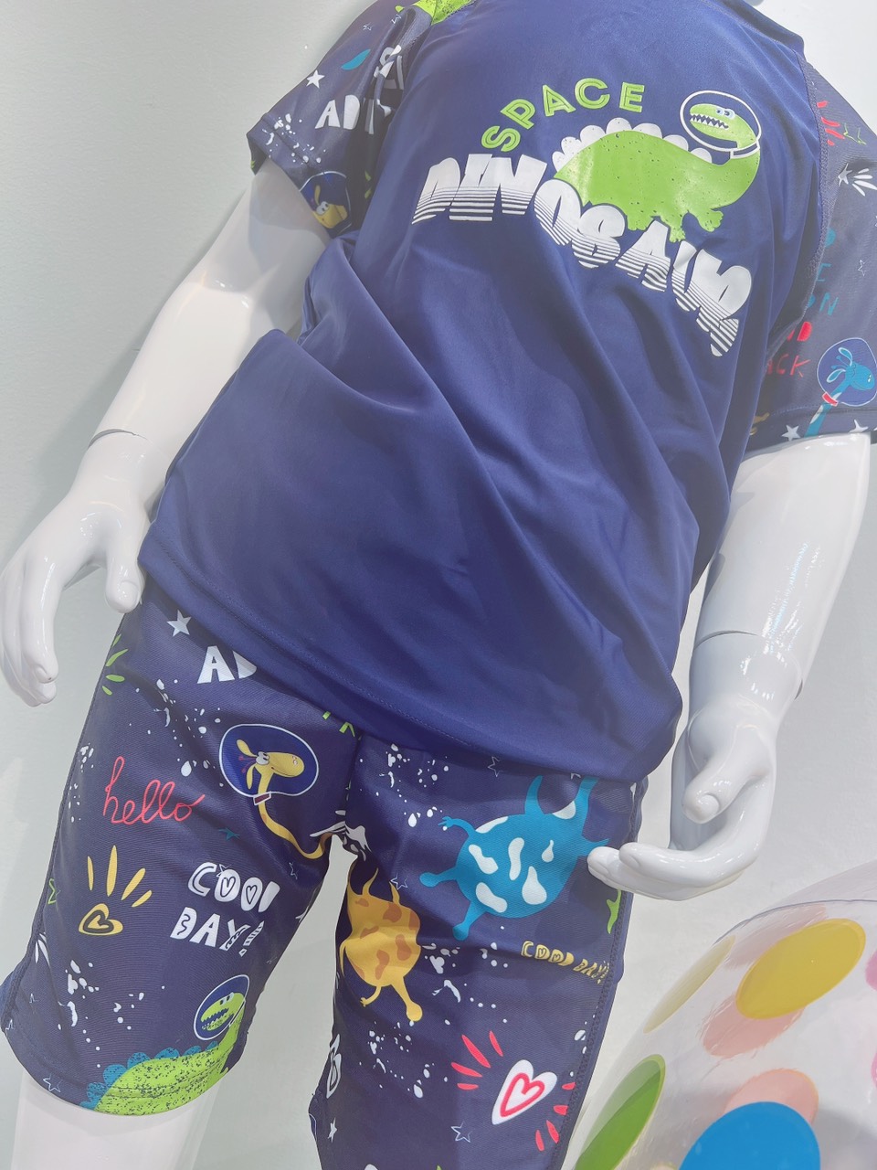 Đồ bơi cho bé trai màu Xanh Dino MS100509