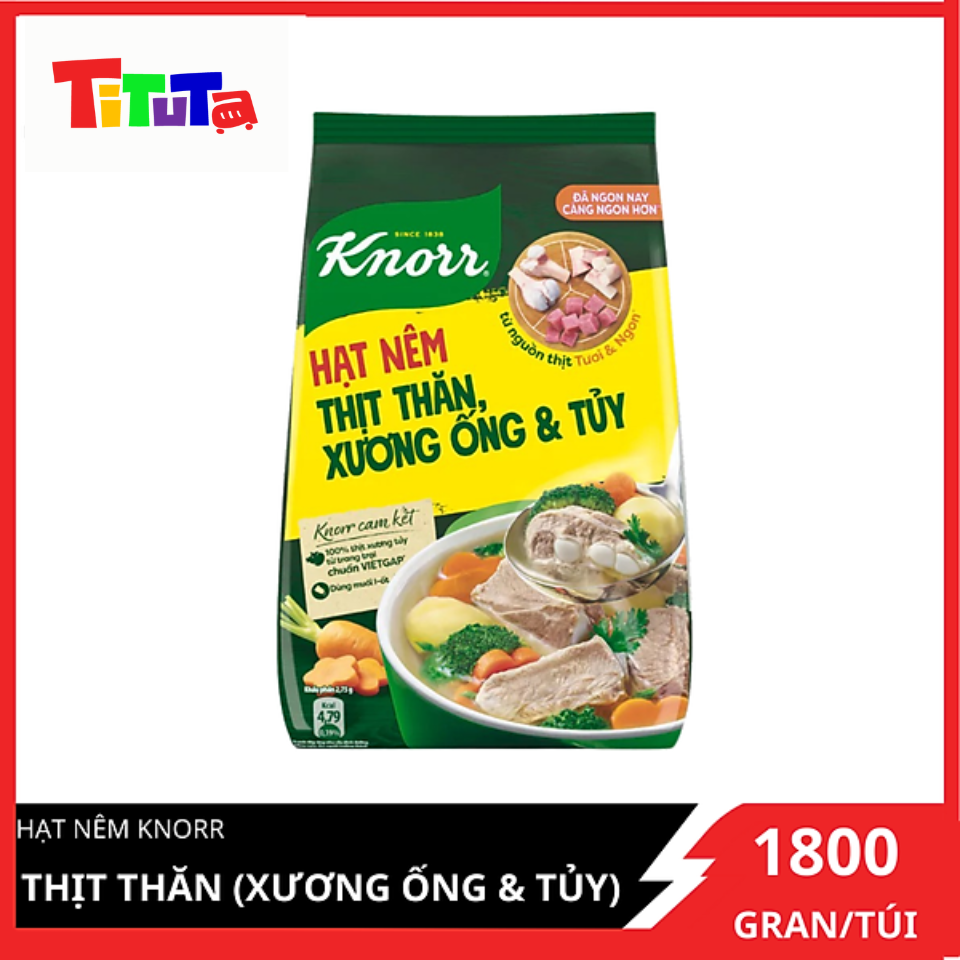 Hạt nêm Knorr Thịt thăn (xương ống &amp; tủy) 1800g