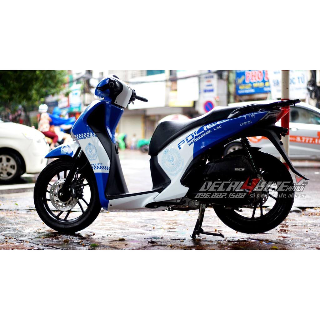 Tem dành cho xe SH Blue Police
